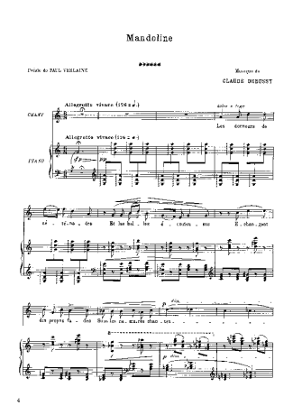 Claude Debussy  score for Piano