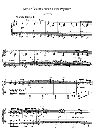 Claude Debussy Marche Écossaise Sur Un Thème Populaire score for Piano