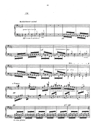 Claude Debussy  score for Piano