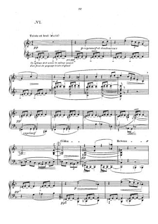 Claude Debussy  score for Piano