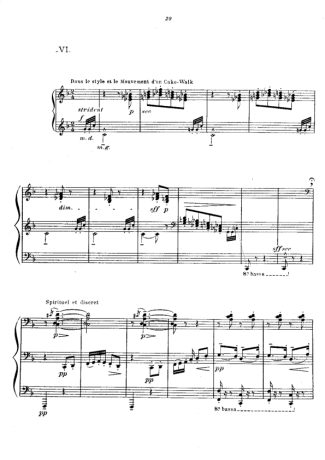 Claude Debussy  score for Piano