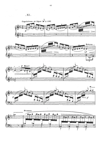 Claude Debussy  score for Piano