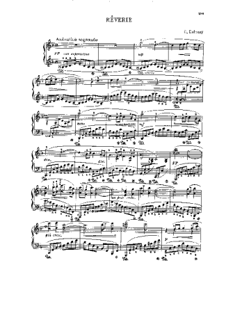 Claude Debussy  score for Piano