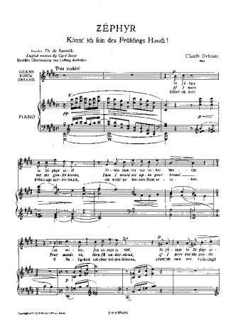 Claude Debussy  score for Piano