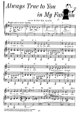 Cole Porter  score for Piano