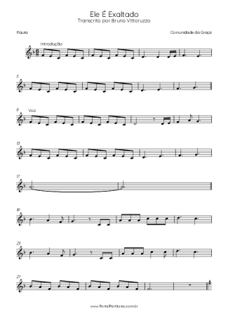 Comunidade da Graça  score for Flute