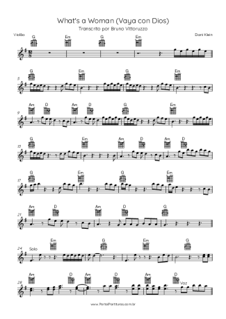 Dani Klein  score for Acoustic Guitar