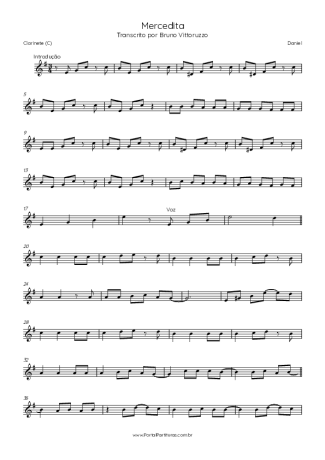 Daniel  score for Clarinet (C)