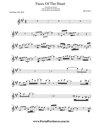 Dave Koz  score for Alto Saxophone