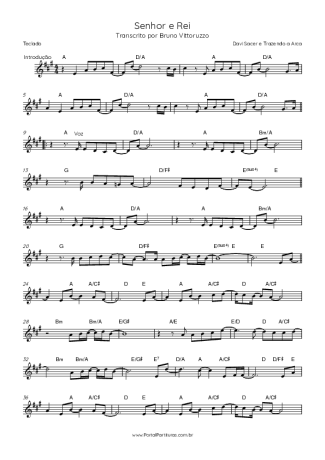 Davi Sacer e Trazendo a Arca  score for Keyboard