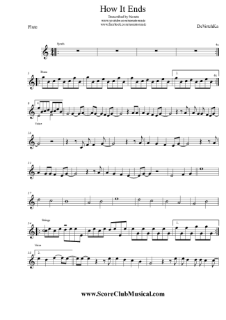 DeVotchKa How It Ends score for Flute