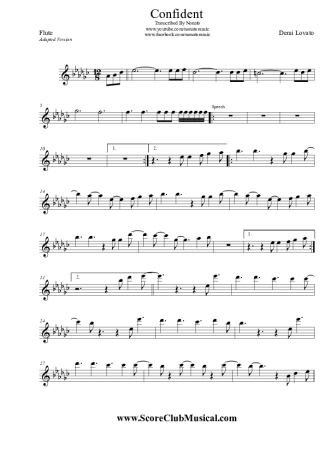 Demi Lovato  score for Flute