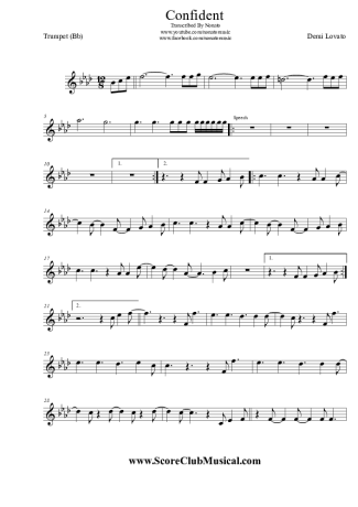 Demi Lovato  score for Trumpet