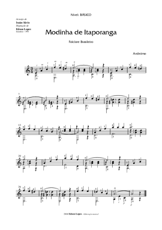 Desconhecido  score for Acoustic Guitar