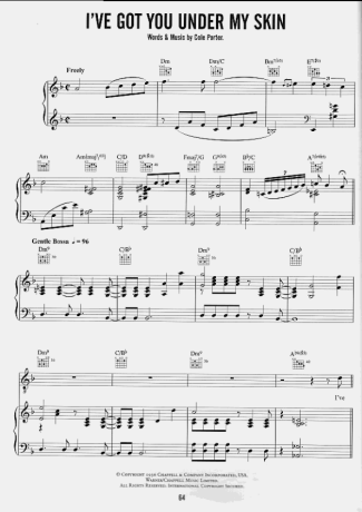 Diana Krall  score for Piano