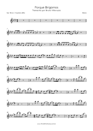 Diana  score for Tenor Saxophone Soprano (Bb)
