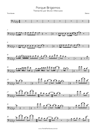 Diana Porque Brigamos score for Trombone