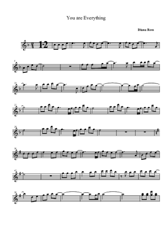 Diana Ross  score for Tenor Saxophone Soprano (Bb)