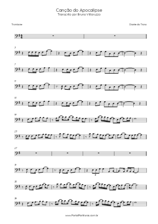 Diante do Trono  score for Trombone