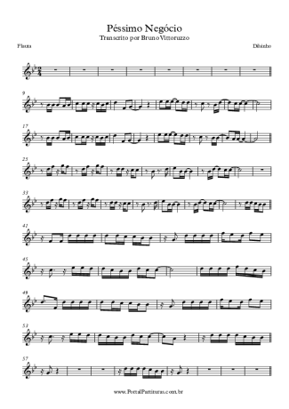 Dilsinho Péssimo Negócio score for Flute