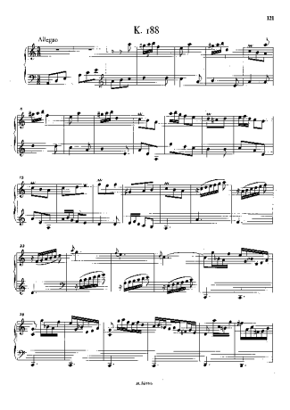 Domenico Scarlatti  score for Piano