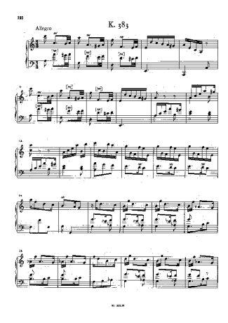 Domenico Scarlatti  score for Piano