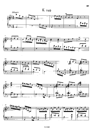 Domenico Scarlatti  score for Piano