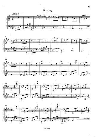 Domenico Scarlatti  score for Piano