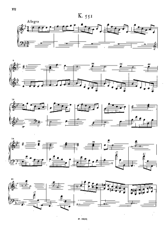 Domenico Scarlatti  score for Piano