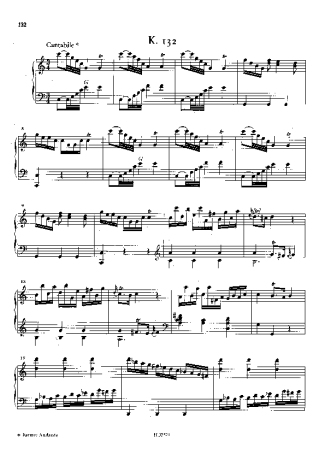 Domenico Scarlatti  score for Piano