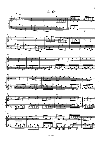 Domenico Scarlatti  score for Piano