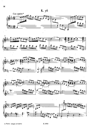 Domenico Scarlatti  score for Piano