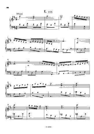 Domenico Scarlatti  score for Piano