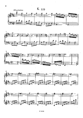 Domenico Scarlatti  score for Piano