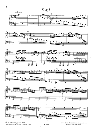 Domenico Scarlatti  score for Piano