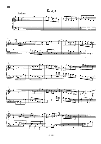 Domenico Scarlatti  score for Piano