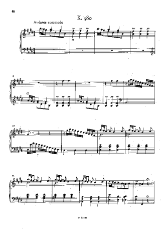 Domenico Scarlatti  score for Piano