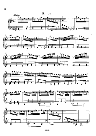 Domenico Scarlatti  score for Piano