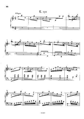 Domenico Scarlatti  score for Piano