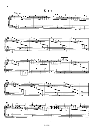 Domenico Scarlatti  score for Piano