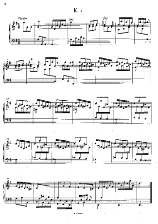 Domenico Scarlatti  score for Piano