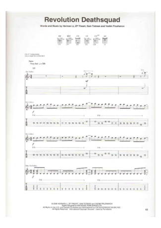 DragonForce  score for Guitar