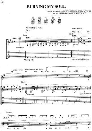 Dream Theater  score for Guitar