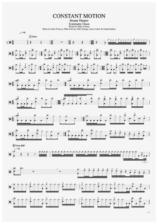 Dream Theater  score for Drums