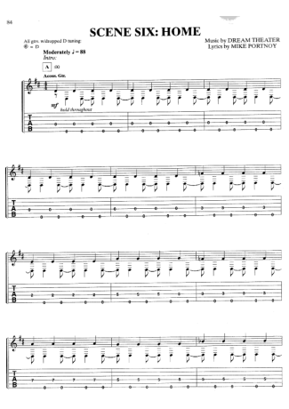 Dream Theater  score for Guitar