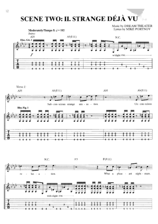 Dream Theater  score for Guitar