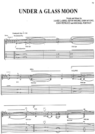 Dream Theater  score for Guitar