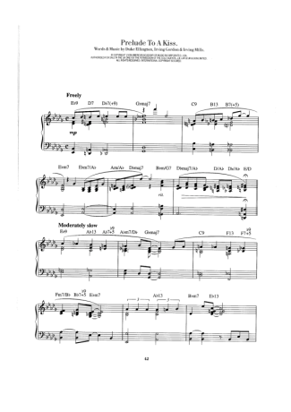 Duke Ellington  score for Piano