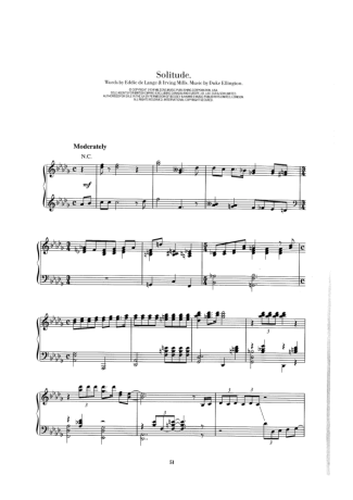 Duke Ellington  score for Piano