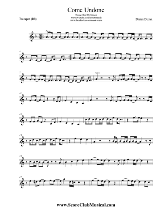 Duran Duran  score for Trumpet